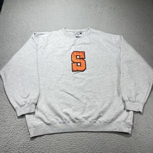 Game Sportswear Sweatshirt Mens XL Gray Syracuse Fleece Crewneck Pullover VTG